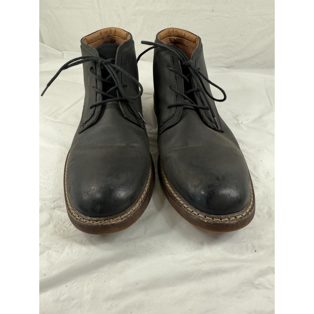 Seven91 Flambeau Black Leather Ankle Mid-High Casual Men’s Boot Size 9